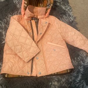 Authentic Toddler Girls Burberry Quilted Jacket 12 months